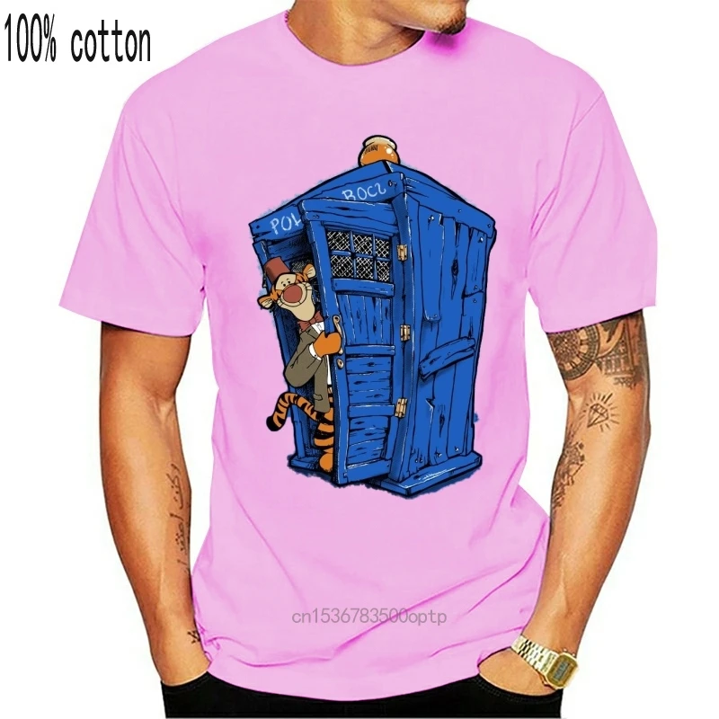 Футболка Tintin Box Tardis с рисунком Доктор Кто милые мужские летние топы рубашка