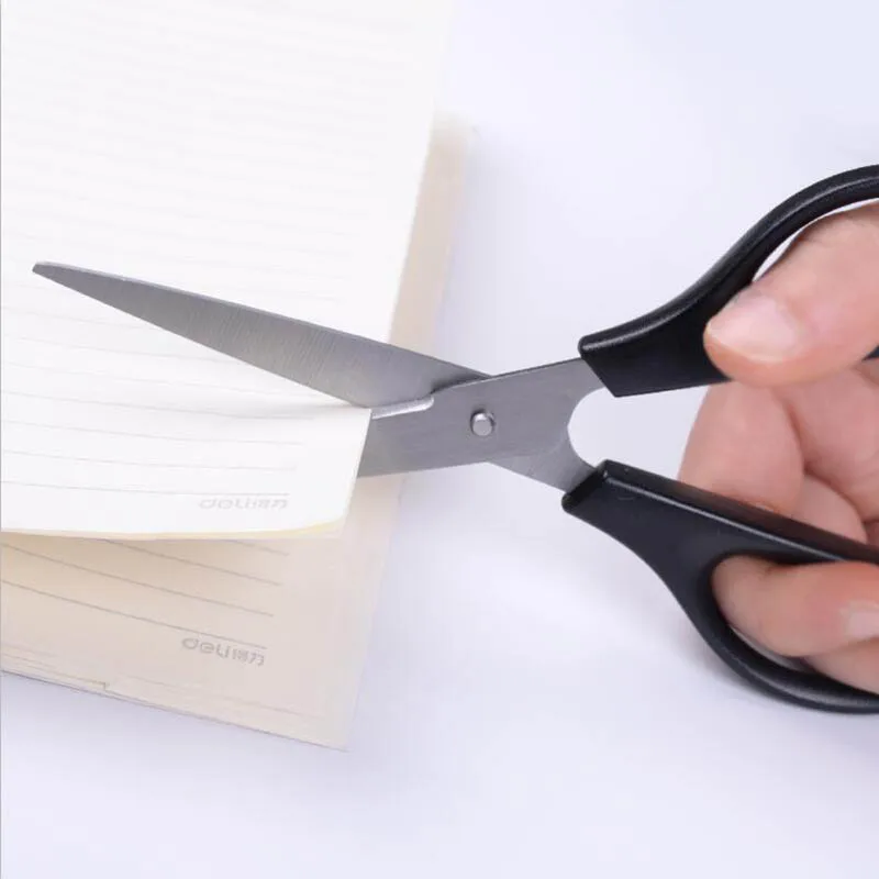 

170mm scissors Deli 0603 deli scissors high quality handmade for office and student scissors