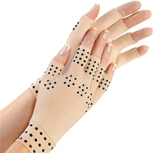 Новые половина пальца магнитные от артрита здоровья компрессионные медицинские перчатки для безопасность запястье