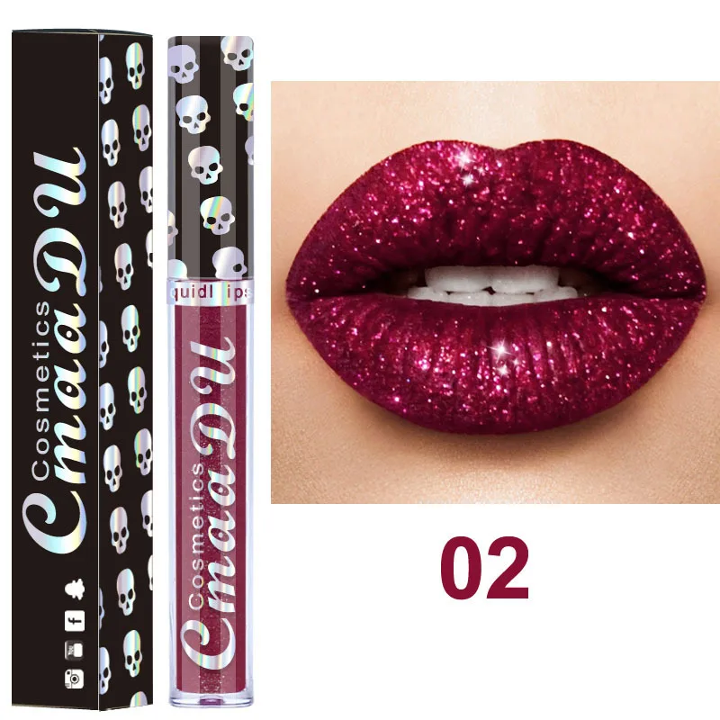 CmaaDu 8 Colors lip gloss waterproof lip tint makeup liquid lipstick Glitter Sexy clear lip gloss Long lasting batom matte TSLM1 CmaaDu 8 Colors lip gloss waterproof lip tint makeup liquid lipstick Glitter Sexy clear lip gloss Long lasting batom matte TSLM1