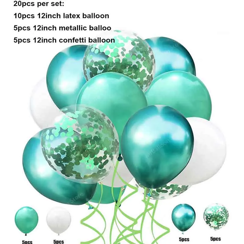 20 шт./компл. Серебряный Baloon юбилей день рождения шары газа набор 12 дюймов серый латекс конфетти шарики на день рождения деко для детей и взрослых - Цвет: style 11