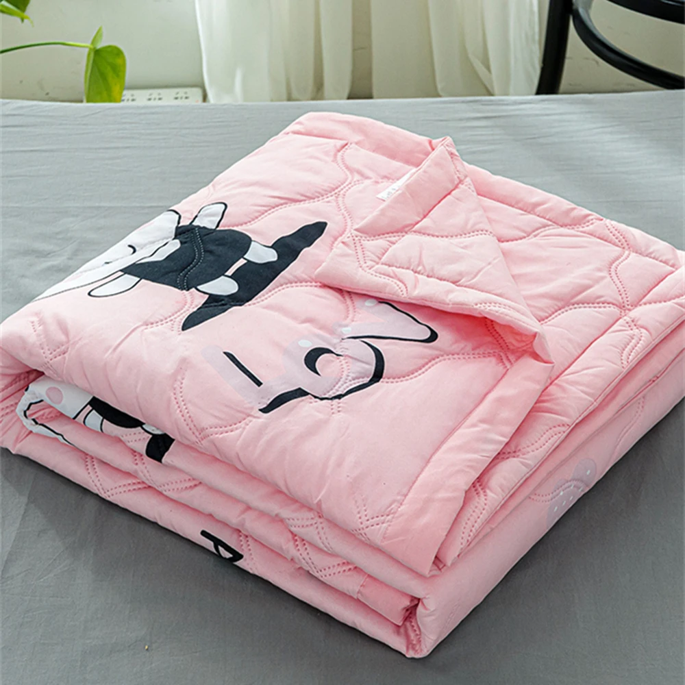 

B-LIFE Fleece Blanket Throw Size Multi-Color Lightweight Super Soft Cozy Luxury Bed Quilt Microfiber Cotton