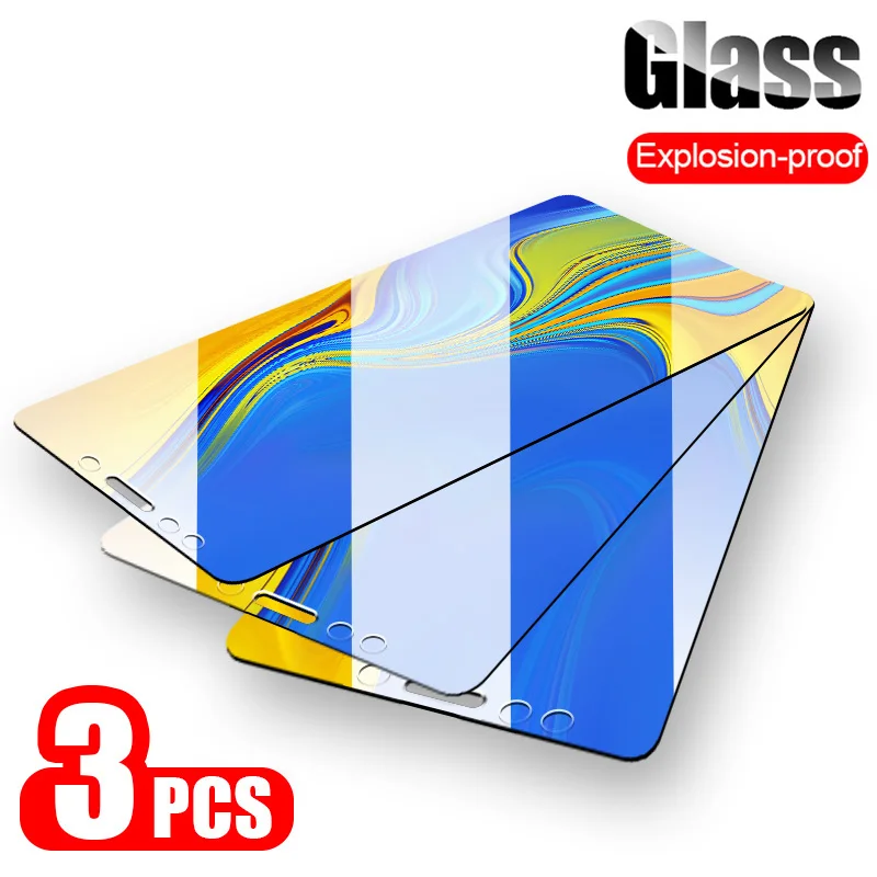 

3PCS Tempered Glass For Samsung Galaxy J4 J6 A8 Plus J8 A6 A7 2018 Screen Protector For Samsung Galaxy A5 A3 A7 2017 Glass