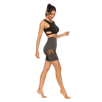 

Fashion New Lady Women's Casual Fitness Half High Waist Quick Dry Skinny Bike Shorts 2 Colors High Quality
