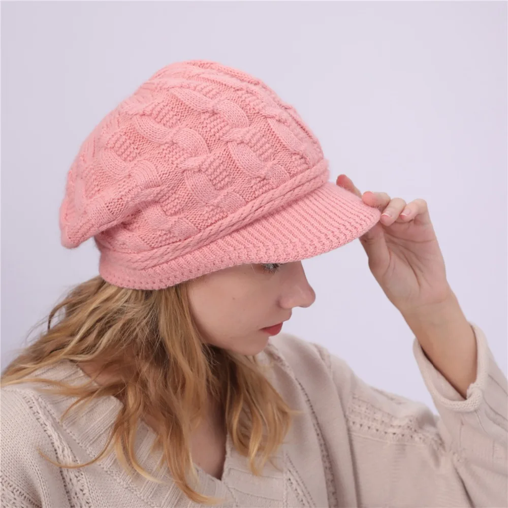 [DINGDNSHOW] модные шапочки шляпа Skullies хлопковый бант вязанная теплая шапка зимняя шапка женская шапка шерсть
