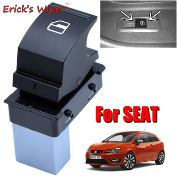 

Erick's Wiper 1X Power Window Switch Electric Control Lifter Button For Seat Leon Ibiza Alhambra Altea 2004 - 2019 Toledo