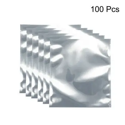 100 шт антистатическая защитная сумка, плоский открытый верх, 7," x 7,9"