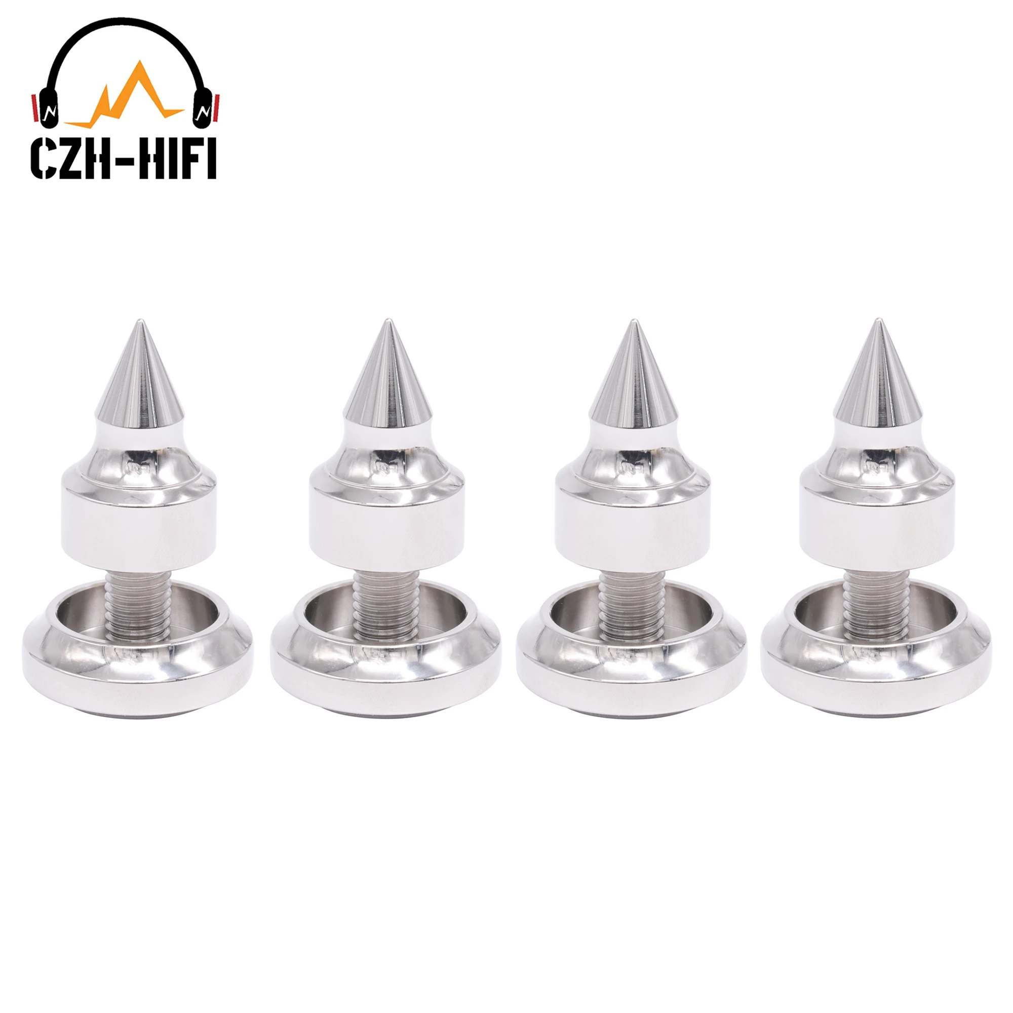 

4pcs 35mm High End 316 Stainless Steel Isolation Stand Base Spike Cone Feet for Audio Speaker AMP Turntable DAC Subwoofer CD DIY