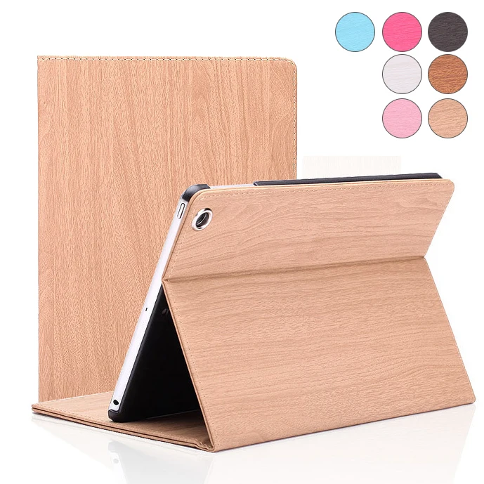 

Essidi Tablet Case For ipad Air 1 Air 2 Wood Color PU Adjustable Stand Protective Shell For ipad 2017 2018 9.7 For ipad 5 6