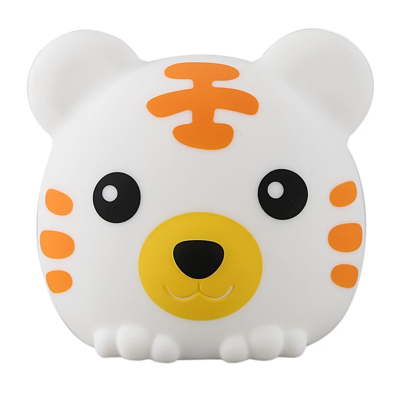 

DC5V Colorful Tiger Silicone Night Light Creative Dream Bedroom Bedside Table Lamp Charging Pat LED Light