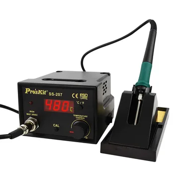 

Pro'skit Adjustable Temperature Digital Display Antistatic Soldering Station Solder Iron Electric Soldering Iron Welding Rework