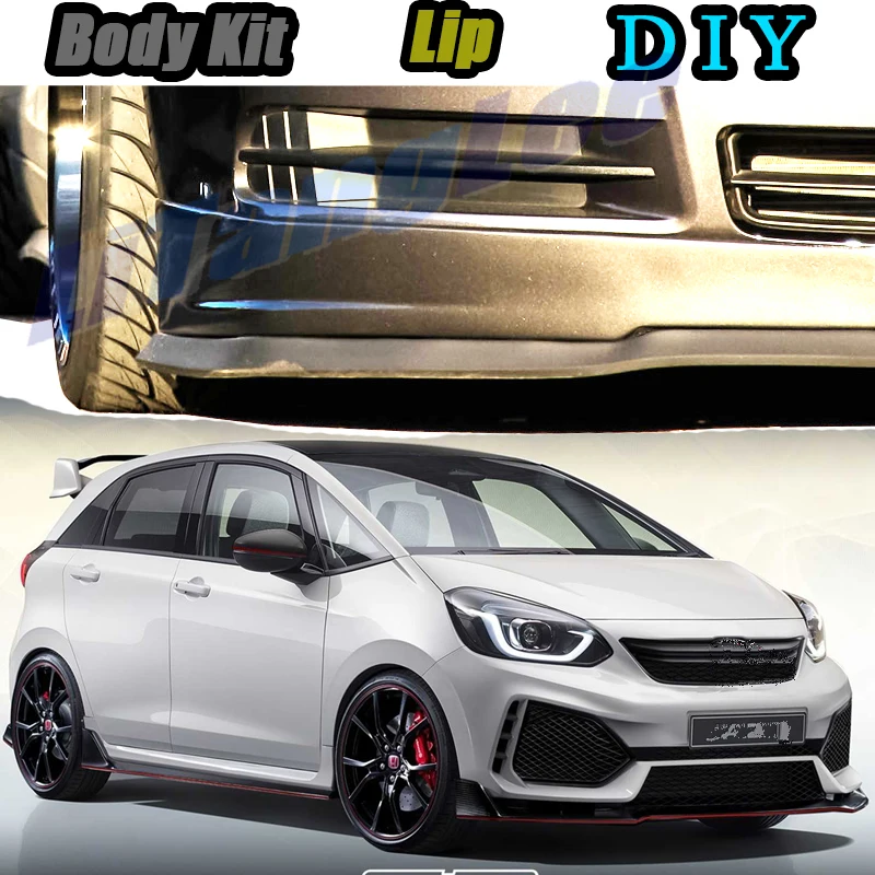 Car Bumper Lip Front Spoiler Skirt Deflector For Honda Jazz Fit Gd Ge Gk Gr Gs Tune Car Modified Body Kit Vip Hella Flush Lips Front Skirt Aliexpress