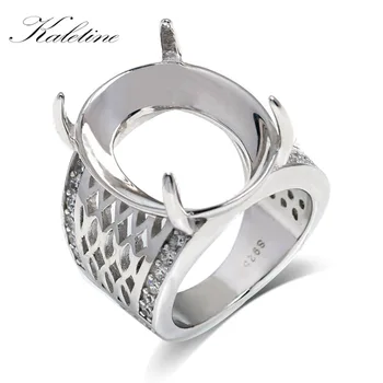 

#RSHC3004 Genuine 925 Sterling Silver High Quality Big Men's Ring Without Main Stone Ready for Big Stone