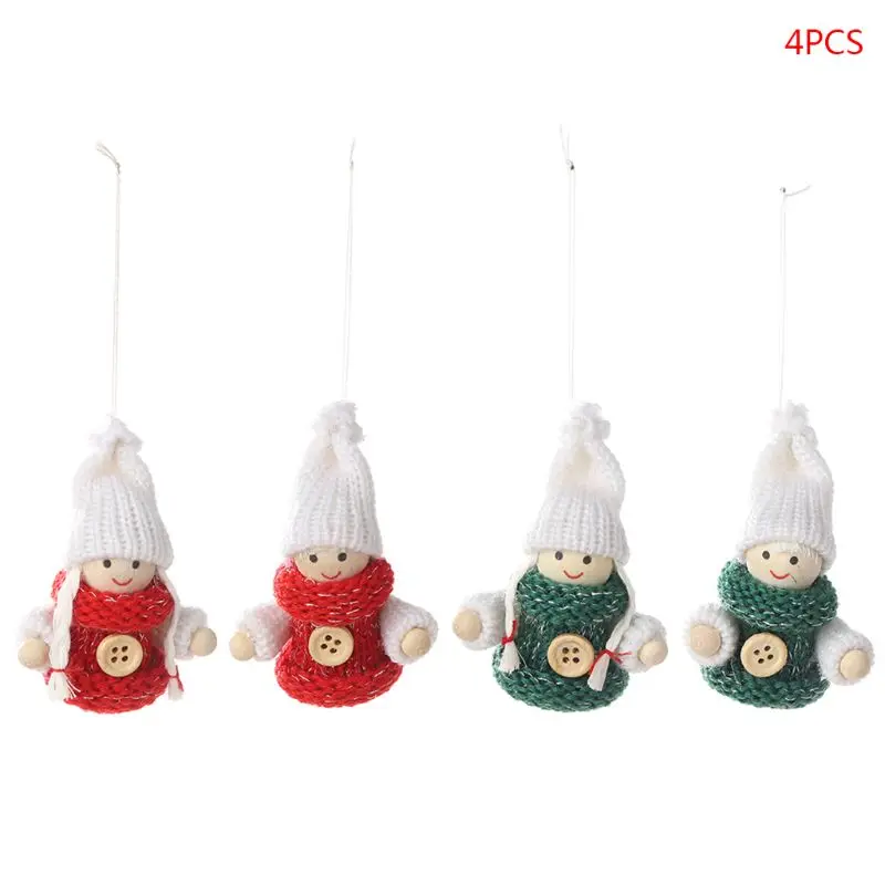 

4x Christmas Angel Girl Plush Doll Xmas Tree Ornament Pendant Party Decoration Home Festival Party Kids Gift