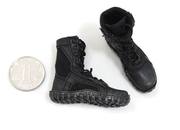 

1/6 Soldiers Male Trend Leather Shoes Boots Model Hollow Laces For 12" Action Figures Doll