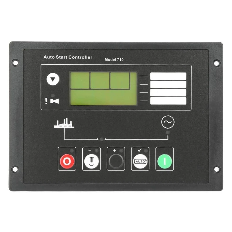 

Generator Control Module Controller, DSE710 Generator Auto Start Control Panel for Deep Sea Electronics Spare Parts, Auto Manual