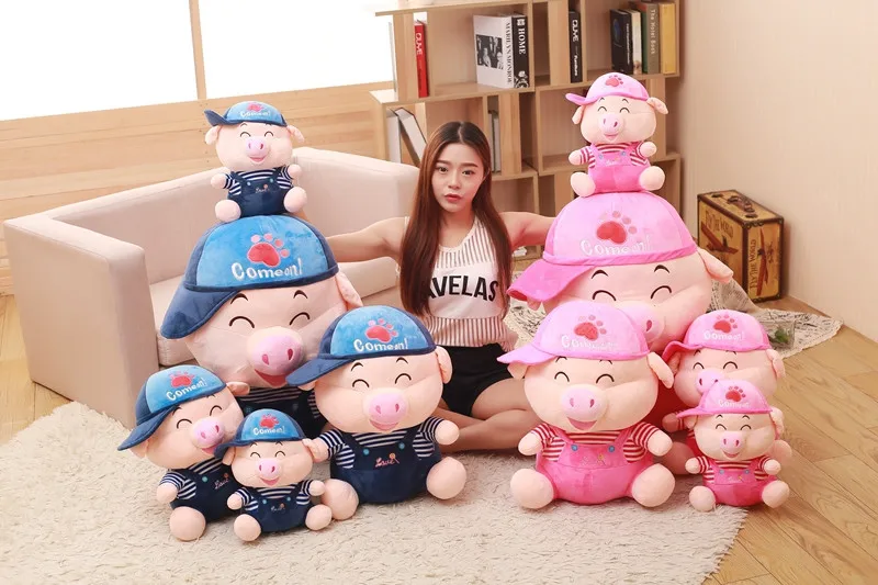 Милые пары Tiancai плюшевая свинка mcdull игрушки мужская игрушка-поросенок год деятельности подарок настраиваемый