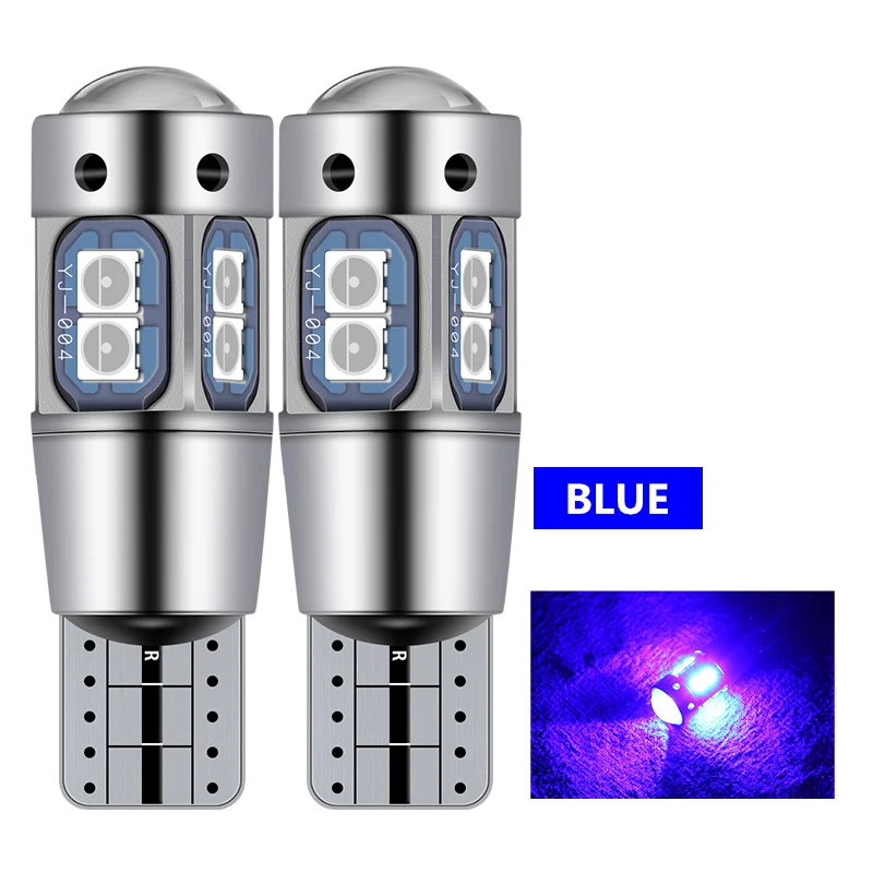 T10 W5W светодиодный светильник Canbus 168 194 декодирующая лампа габаритные огни для Chevrolet Cruze Captiva Aveo Trax Lacetti Niva Spark купольный светильник - Испускаемый цвет: blue