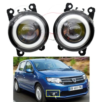 

2PCS LED Fog Light with Angel Eye For Dacia Sandero Hatchback 2008-2015 For Dacia Dokker Express 2012-2016 For Dacia Duster