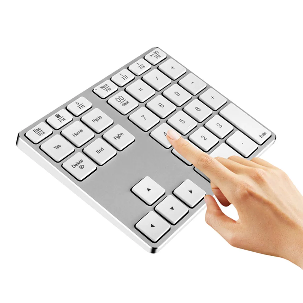 New Mini Keyboard Wireless Bluetooth Type C Receiver 34 Keys 2.4G For Laptop/Tablet Rechargeable wireless business keypad|Клавиатуры| |
