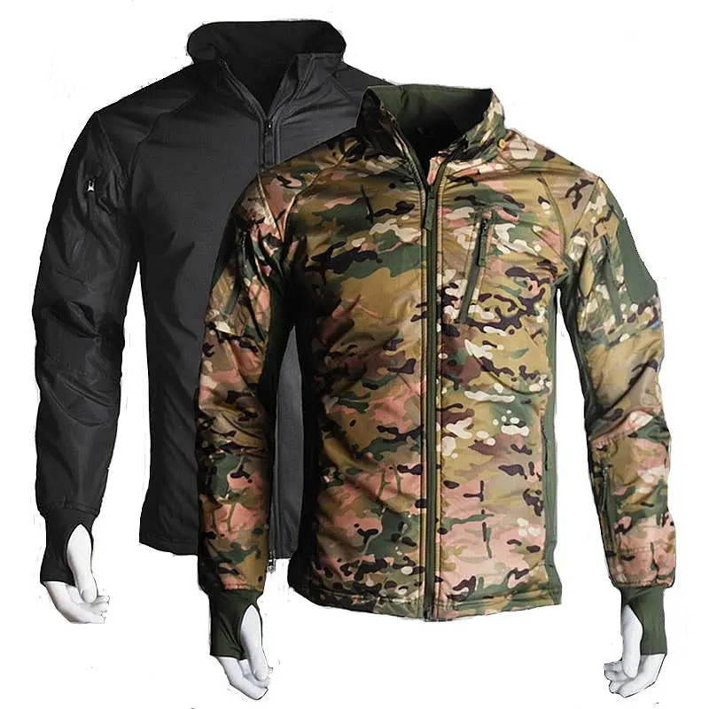

New Winter Men Tactical Jacket Coat Winter Military CP Camouflage Waterproof Breathable Fleece Combat Jacket Men Hiking Jacket