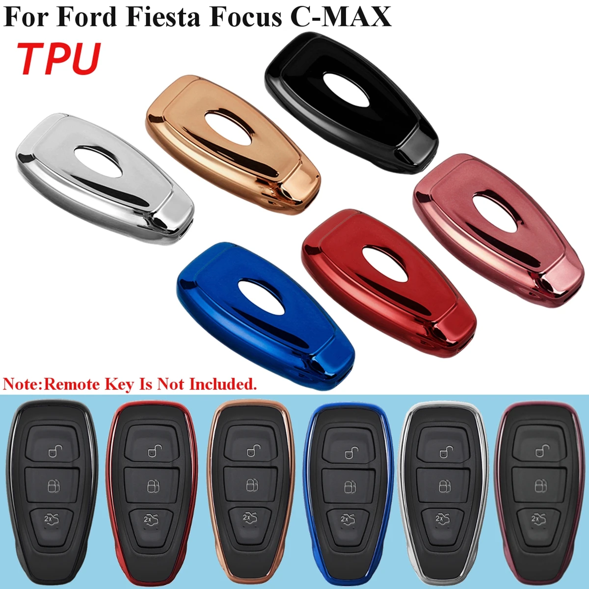 Мягкий защитный чехол для автомобильного ключа из тпу 6 цветов держатель