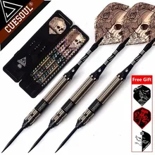 New CUESOUL 23g 25g 27g Professional Steel Tip Darts Black Dart Body With Dart Flights