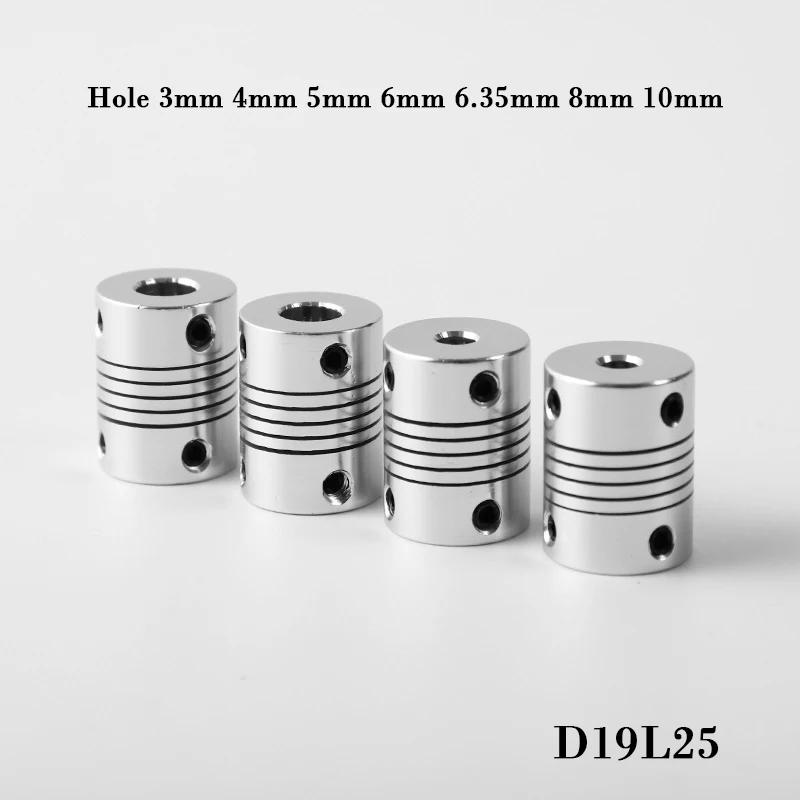Aluminum Z Axis Flexible Coupling Shaft Coupler Connector for Stepper Motor 3D Printer 3mm 4mm 5mm 6mm 6.35mm 8mm 10mm