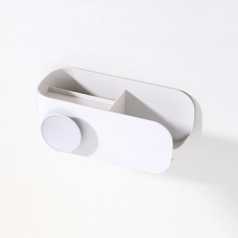 1 Creative Hair Dryer Rack Free Punching Bathroom Toilet Rack Wall Hanging Hair Dryer Rack Bathroom Multifunctional Storage Rack - Цвет: 1