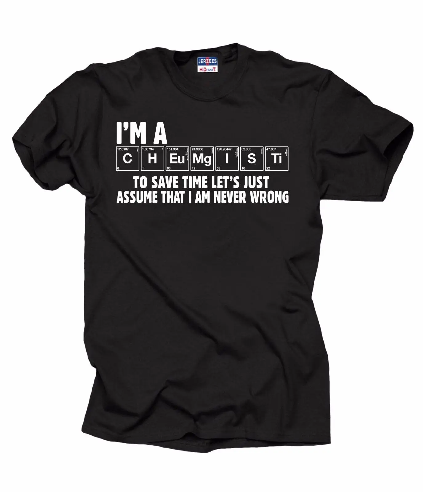 Chemist T-Shirt Gift For Funny Profession Tee Shirt Occupation summer o neck tee free shipping cheap |