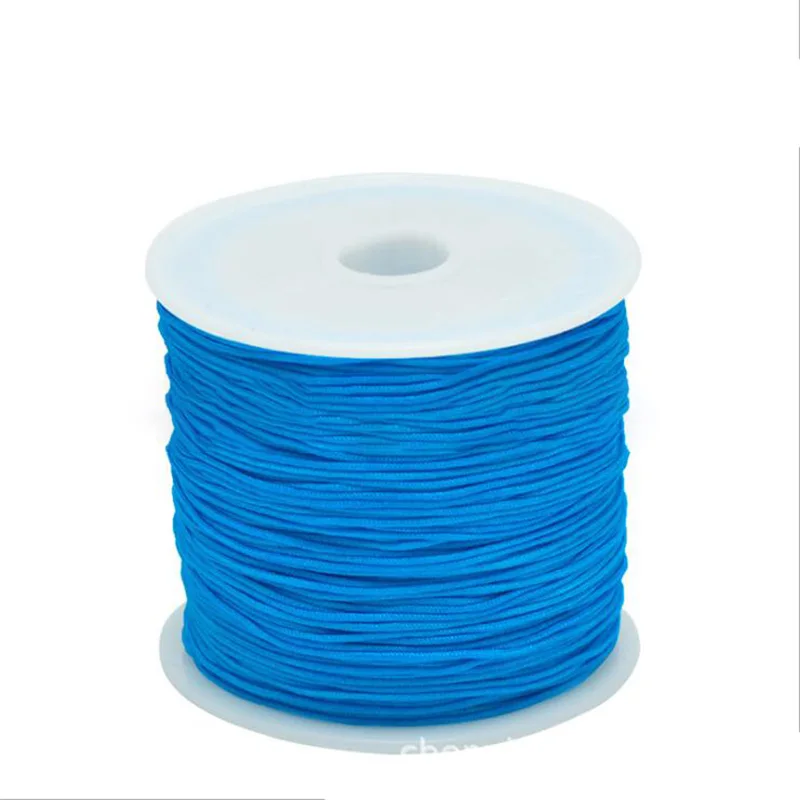 1Roll 0.8 1 1.5 mm Nylon Cord Thread Chinese Knot Macrame Cord Bracelet Braided String DIY Tassels Beading String Thread Jewelry 