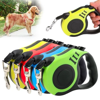

New Small Medium Dogs Durable Leash Automatic Retractable Nylon Dog Lead Extending Puppy Walking Running Leads Home Pet Supplies