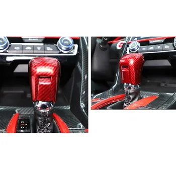 

Decoration Gear Lever Shift Knob Cover Parts Accessories Mouldings Red