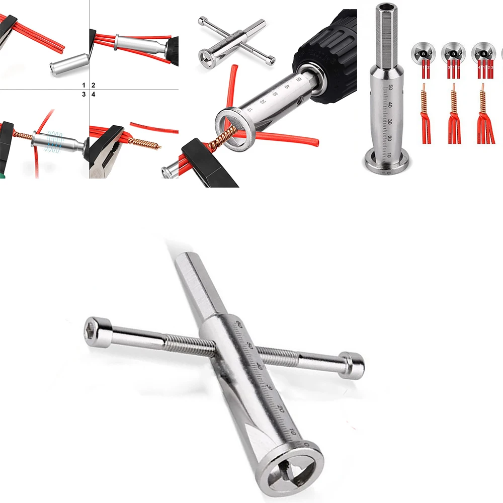 2,5-4 квадратная автоматическая машина для зачистки скручивания провода зачистки Твистер кабель провода соединитель инструменты пилинг для силового сверла