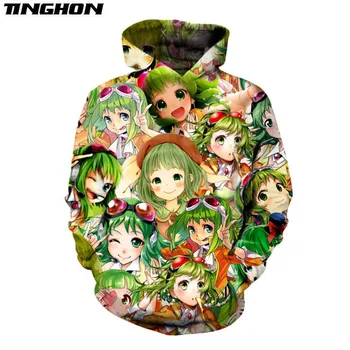

Comic Hoodies Gumi Vocaloid Kawaii Girls Pullovers Anime Fans Cosplay Streetwear Funny Cute Tops Jacket Plus Size XS 6XL 7XL