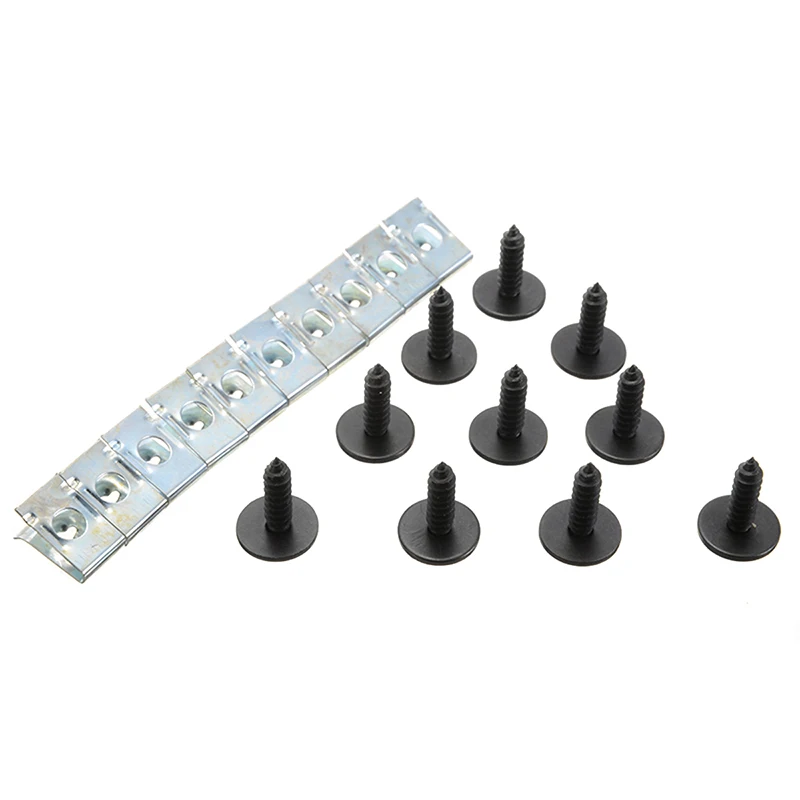 20pcs Steel Chassis Engine Guard Metal Nut/Screw Washers U-shape Clip Accessories Fit for BMW