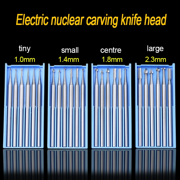 6 шт 2,35 мм ручка Вольфрамовая сталь Фрезерный резак оливковый резной нож микро-резной нож гравировальный станок Инструменты Аксессуары 402