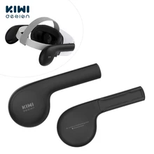 Kiwi design silicone orelha muffs para oculus quest/quest 2 vr fone de ouvido uma solução de som de melhoria para busca 2 (1 par)
