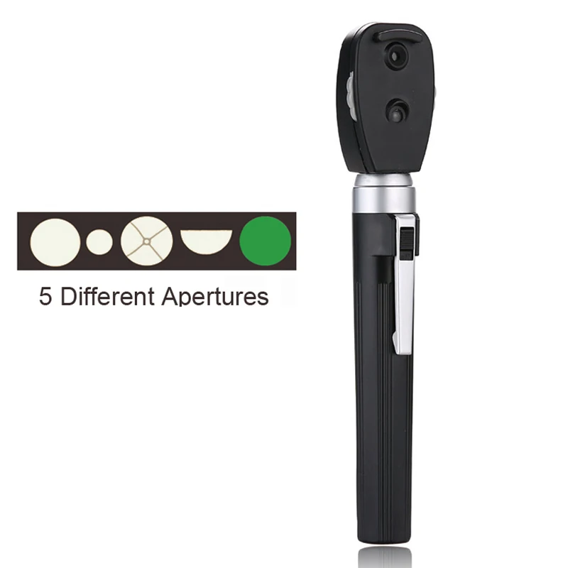 

LED Handheld Medical Professional Oftalmoscopio 5 Apertures Eye Care Diagnostic Kit Ophthalmic Direct Portable Ophthalmoscope