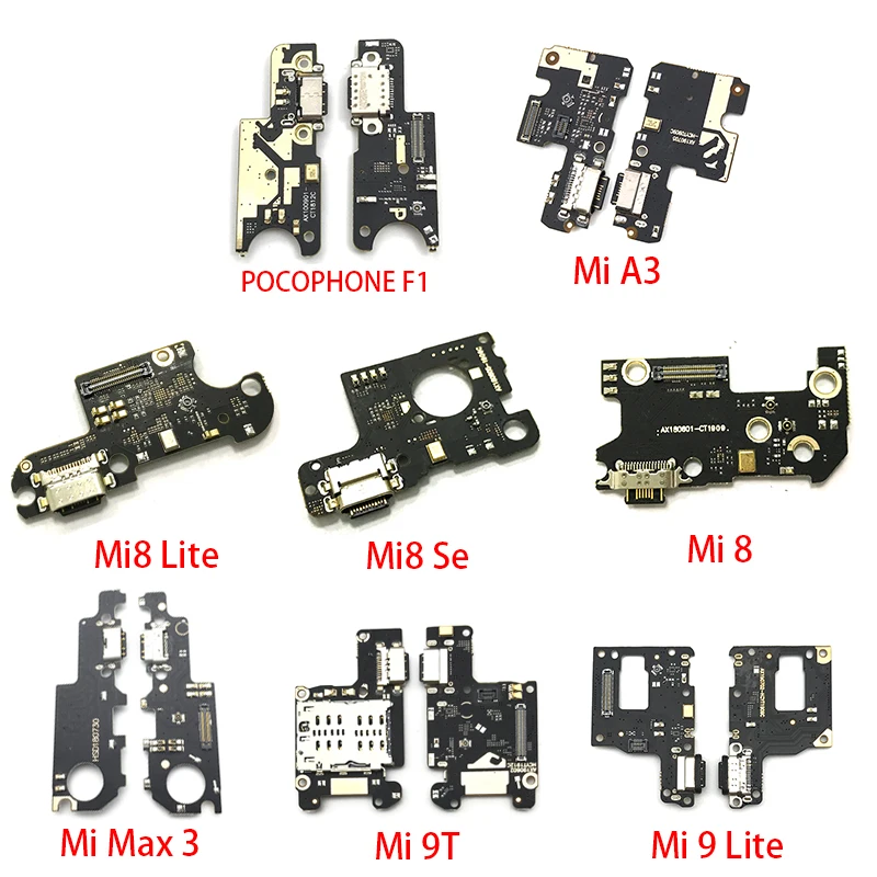 5 шт. USB разъем для зарядки гибкий кабель док станции Xiaomi Mi 9T A3 A2 A1 9 Se 8 Lite Max 3 Black Shark