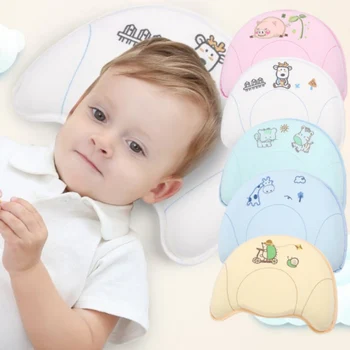 

New Infant Toddler Correction Memory Pillow Cotton Baby Head Shaping Nursing Protection From Flat Head Breathable Babe Pillows
