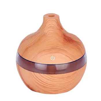 

Humidifier Aromatherapy Aroma Diffuser Deep Wood Grain Gifts Led Electric Airhumidifier Home Living Lights