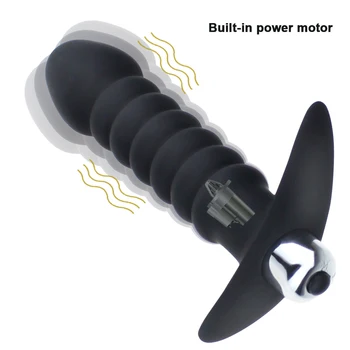 Anal Butt Plug Dildo Vibrator Prostate Massage Bead Single Vibration Modes Stimulator Butt Plug Sex Toy for Men Women Couples 2