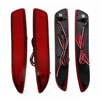 

2Pcs LED Rear Bumper Marker Break Stop Light Lamp for BMW X5 X6 M E70 E71 63217158949 16475610 Lens