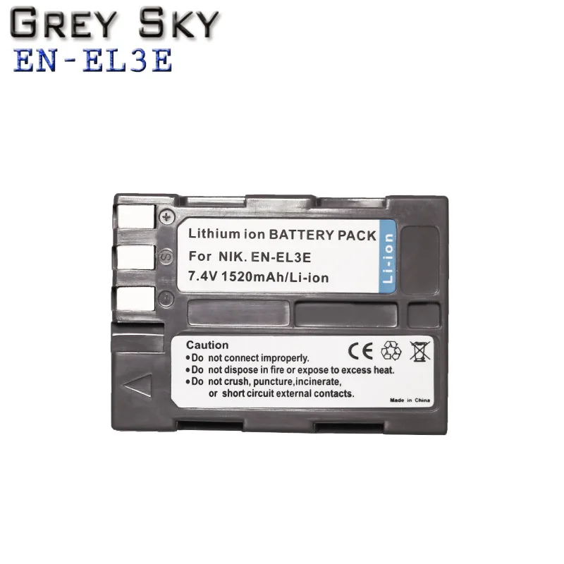1520 mAh EN-EL3e EN EL3e EL3a ENEL3e цифровой Камера Батарея для Nikon D300S D300 D100 D200 D700 D70S D80 D90 D50 L15