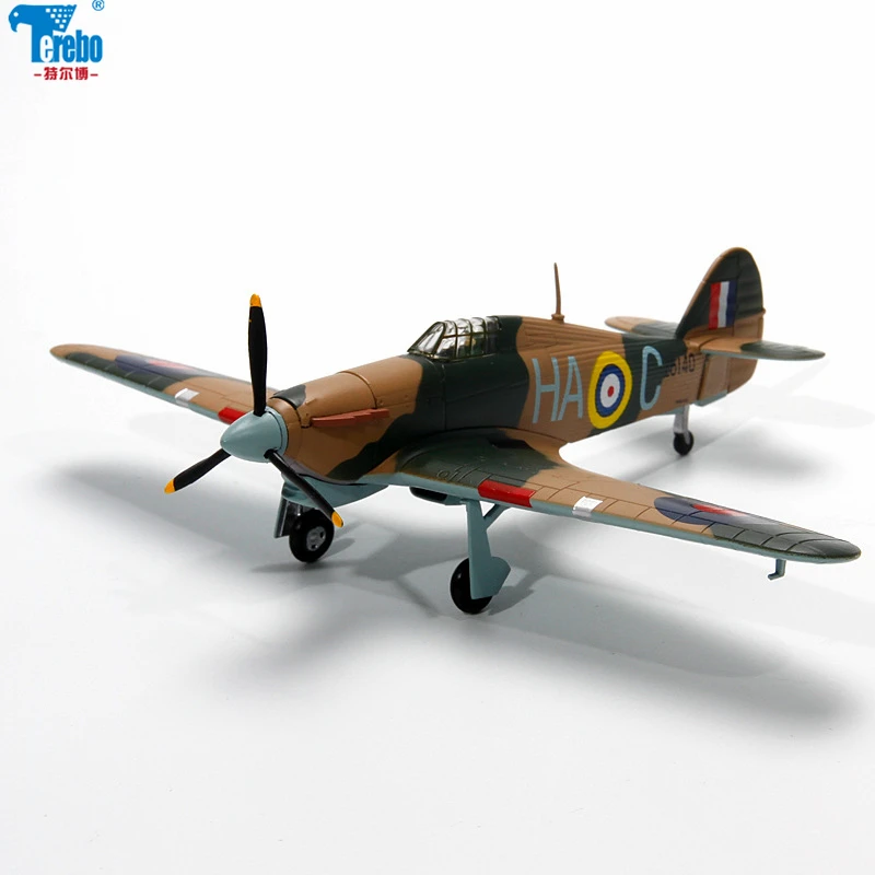 24 DIE CAST /" HAWKER HURRICANE /" WW2 AIRCRAFT COLLECTION FIGHTER 1//72