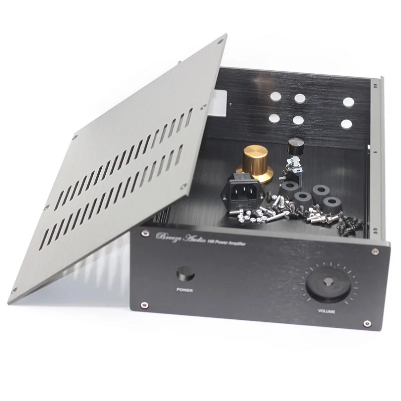 Size (mm) : W220 H90 L311 W220 H90 L311 JC229 Full Aluminum Power AMP Chassis AMP Enclosure Amplifier Case PSU Box DIY