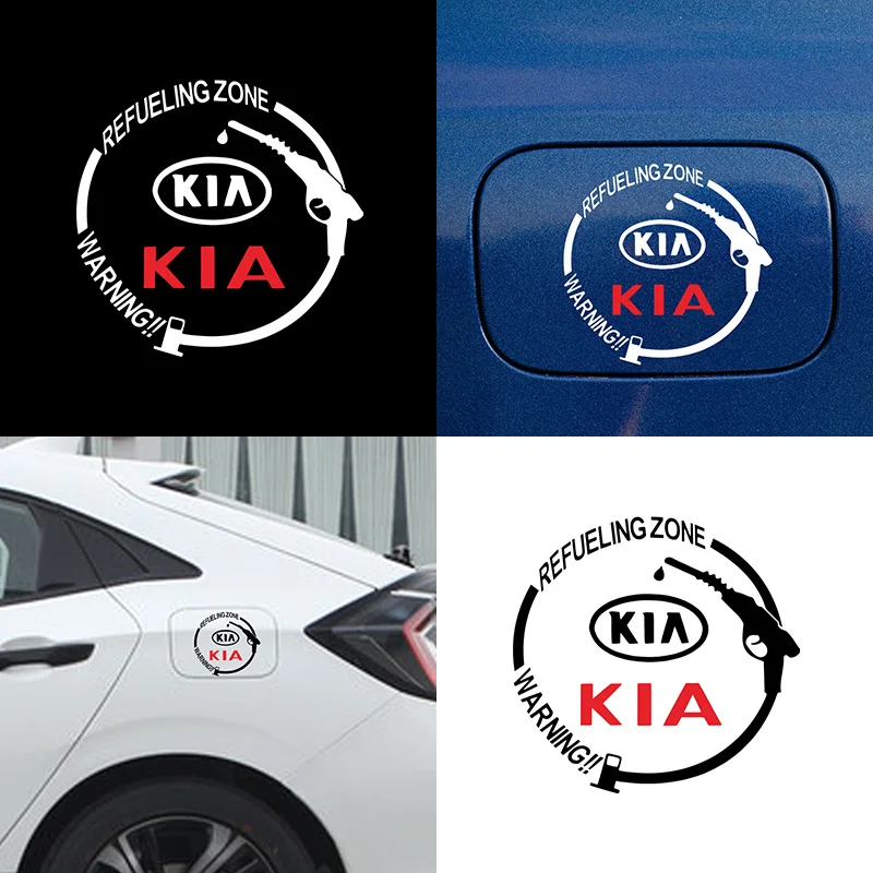 

1pc Car Badge Tank Body Sticker Car Fuel Tank Cap Sticker Car Decal for KIA K2 K3 K5 Sorento Sportage R Rio Soul Cap Car Styling