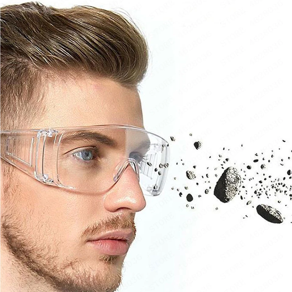 Clear Half Full Covered Eye Care Protective Eyewear Goggles Mask Windproof Dustproof Impact-proof Anti-droplet Labor PPE Glasses