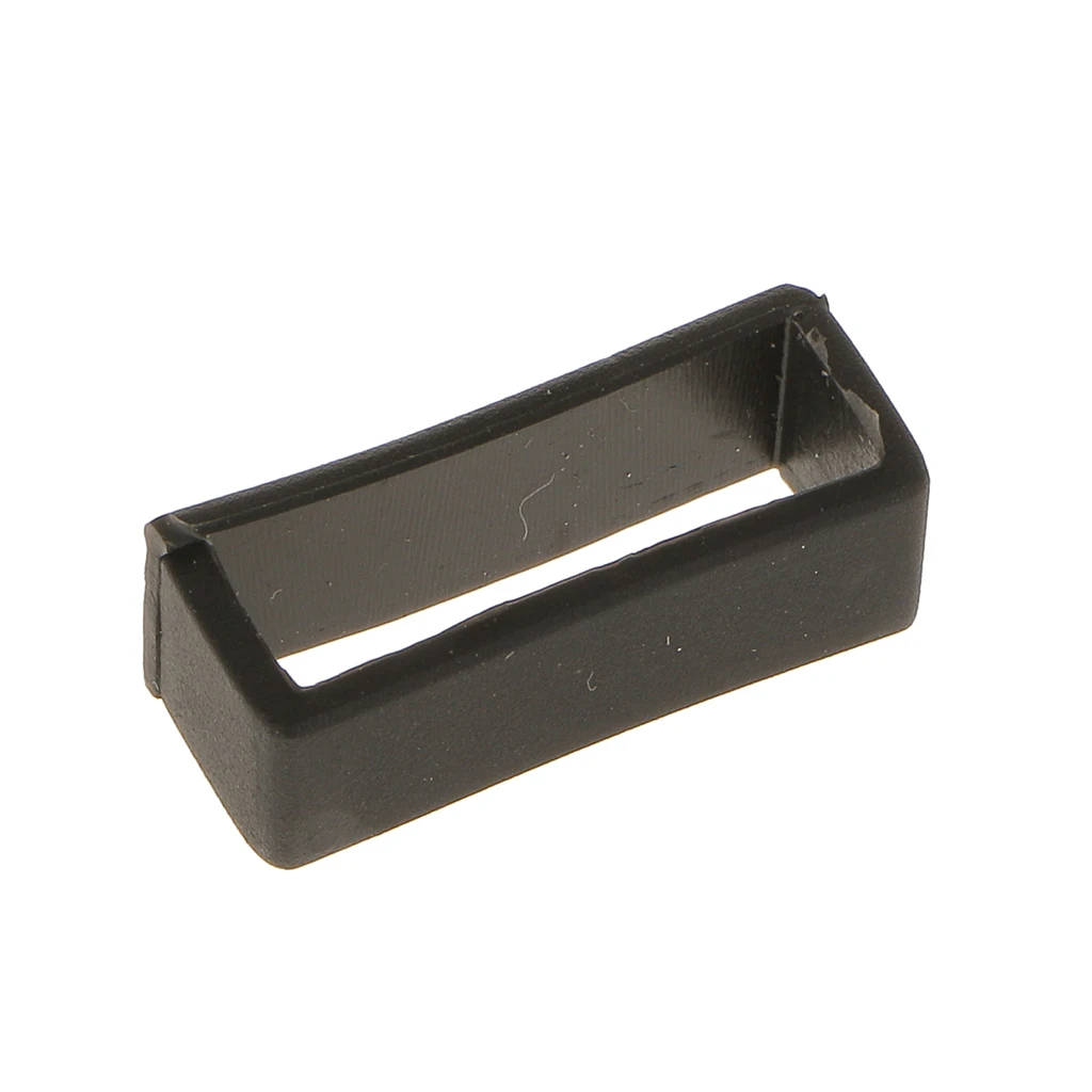 20pcs White Black Rubber Silicone Watch Band Loop Strap Holder Keeper 22mm